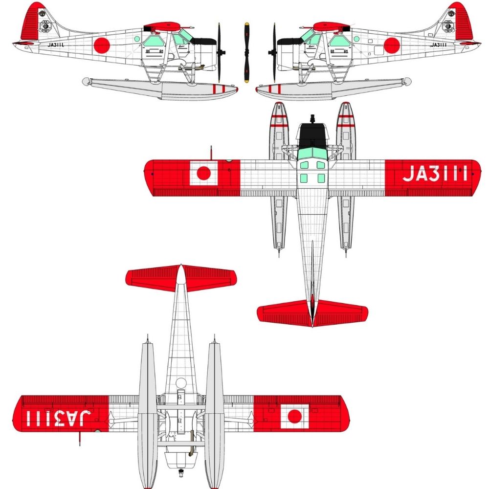 Dora Wings 48060 DHC-2 Beaver Float Plane 1:48 Model Kit