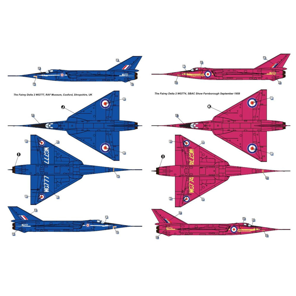 Dora Wings 48064 Fairey Delta 2 British Supersonic Aircraft 1:48 Model Kit