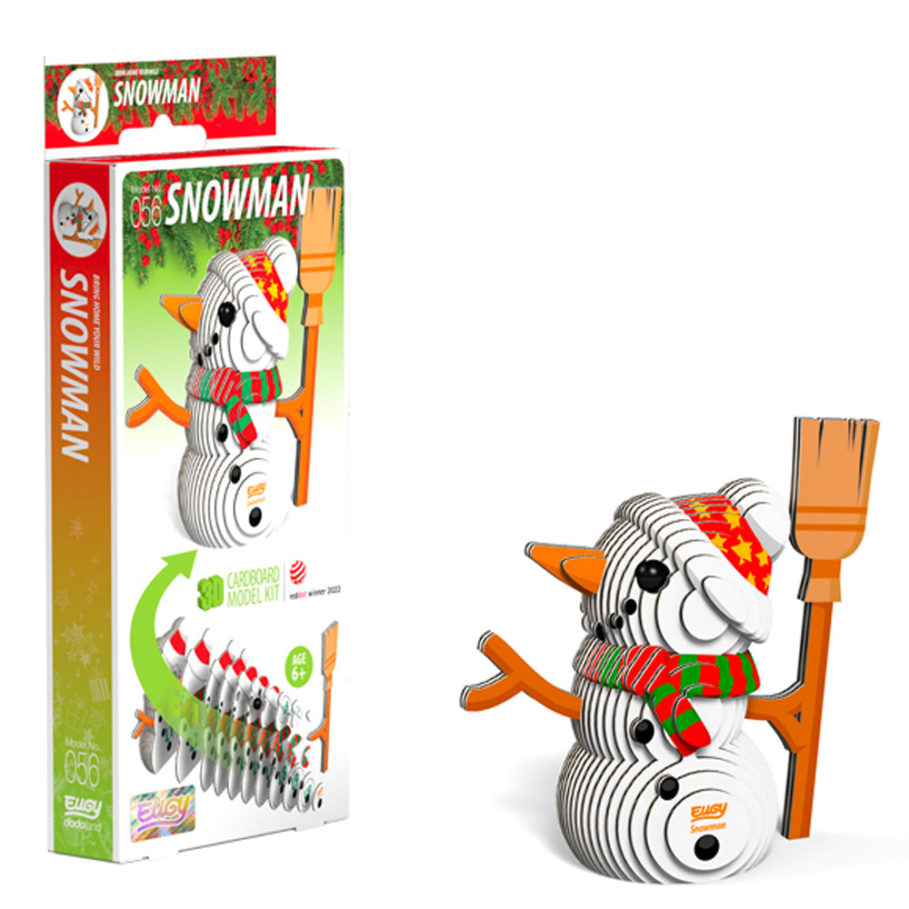 EUGY Christmas 3D Models - Full Set - Reindeer, Santa, Snowman & Elf