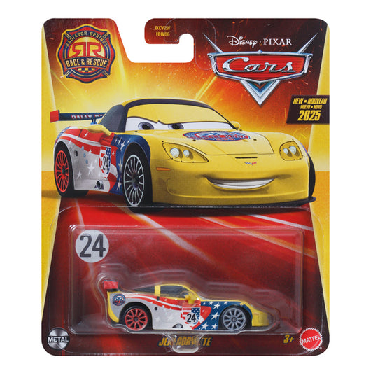 Disney Pixar Cars: Race & Rescue Jeff Corvette Diecast Car JDG54