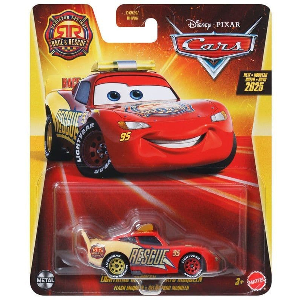 Disney Pixar Cars: Race & Rescue - Lightning McQueen Diecast Car JDG59