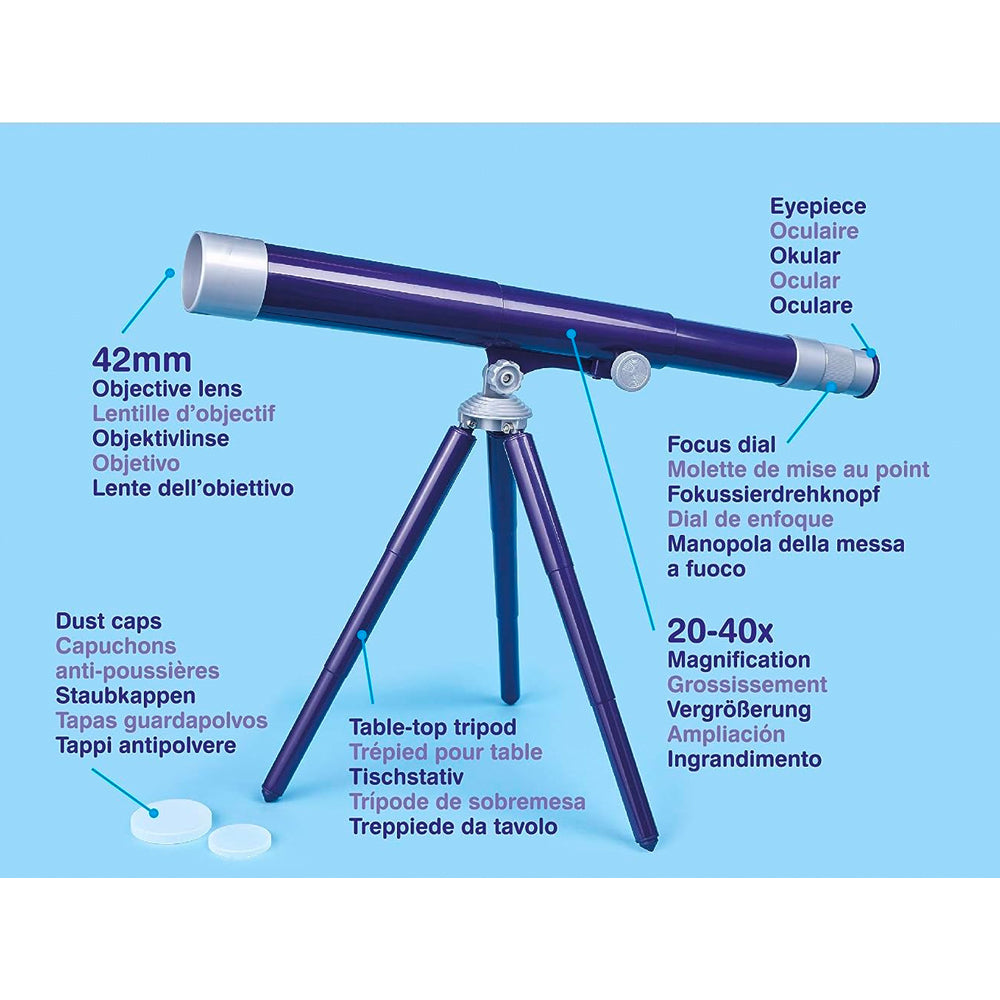 My First Telescope 20x-40x Magnification - Brainstorm Toys Age 8+