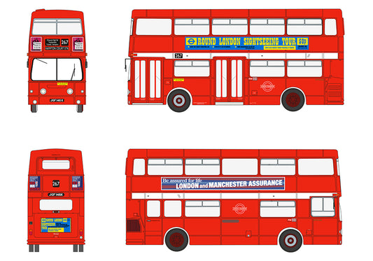 EFE E43002 Daimler Fleetline DMS146 London Transport Route 267 Hampton Court Stn