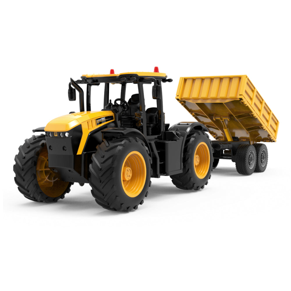 Double Eagle JCB Fastrac Tractor with Tipping Trailer 1:24 RC Toy E683-003