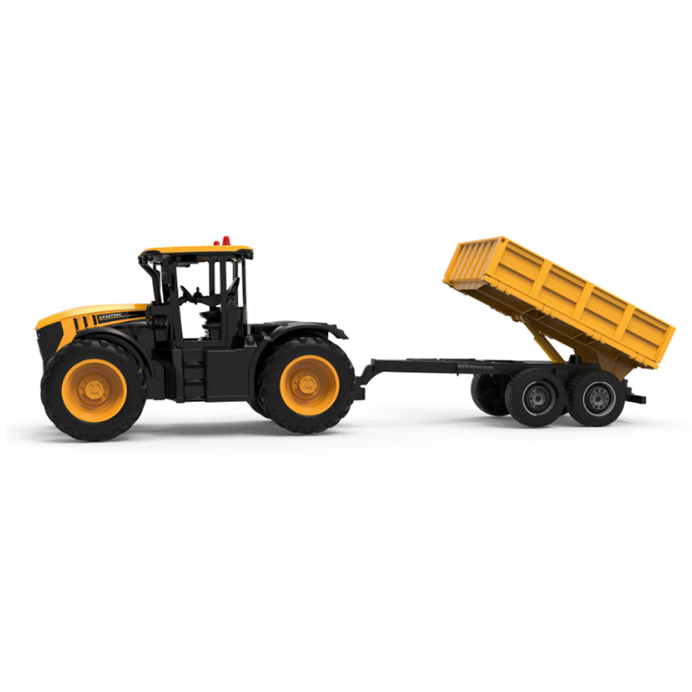 Double Eagle JCB Fastrac Tractor with Tipping Trailer 1:24 RC Toy E683-003
