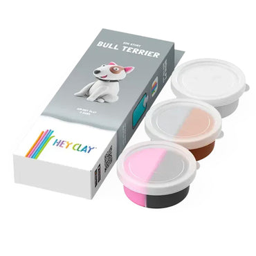 Hey Clay Dog Story 3-Can Assortment - Bull Terrier