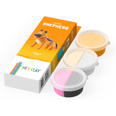 Hey Clay Dog Story 3-Can Assortment - German Shepherd