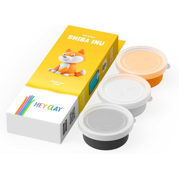 Hey Clay Dog Story 3-Can Assortment - Shiba Inu