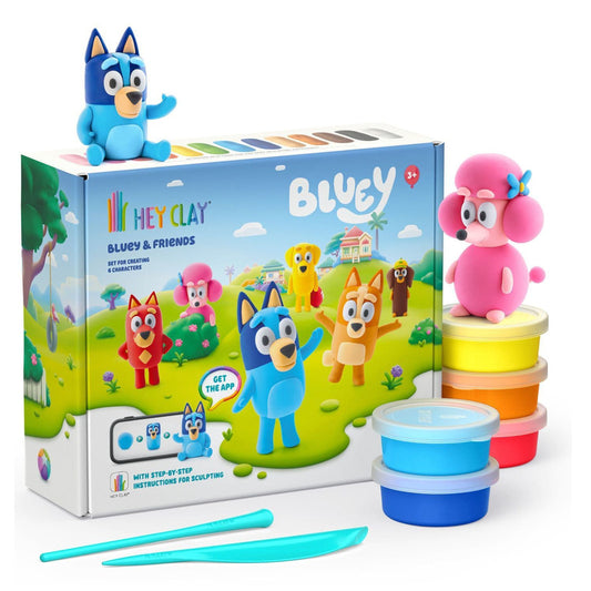 Hey Clay Bluey & Friends Large 15-Can Set