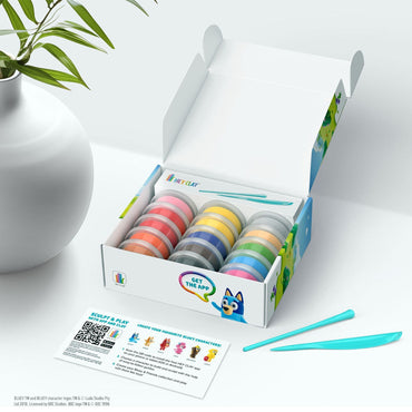 Hey Clay Bluey & Friends Large 15-Can Set