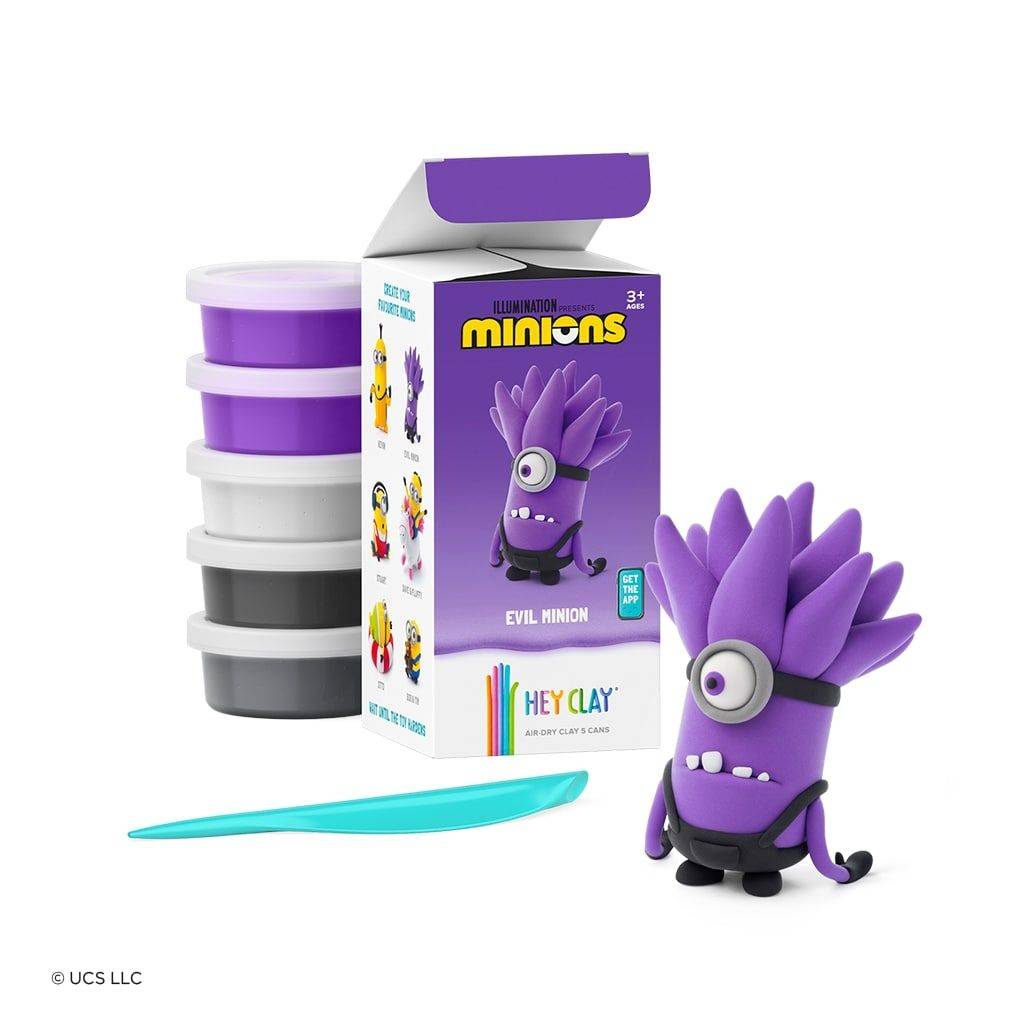 Hey Clay Minions Evil Minion 5 Can Medium Set Air-Dry Clay E73959