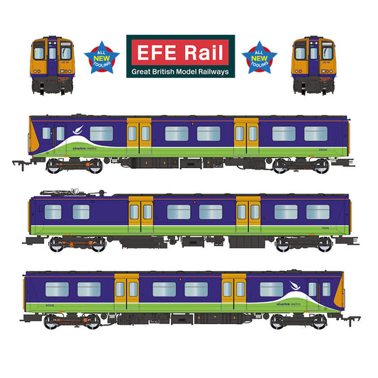 EFE Rail E81006 Class 313 3-Car EMU 313114 Silverlink Metro OO Gauge