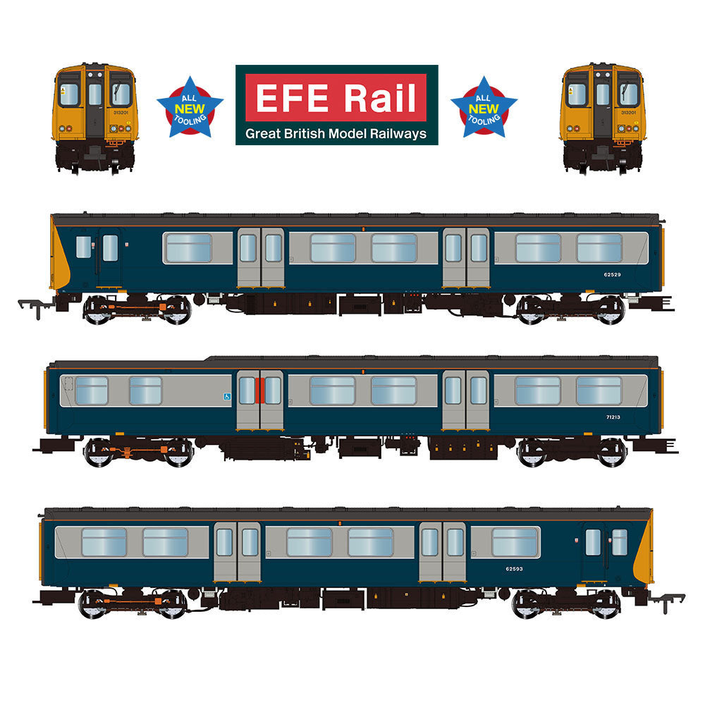 EFE Rail E81008 Class 313 3-Car EMU 313201 BR Blue & Grey (Southern) OO Gauge