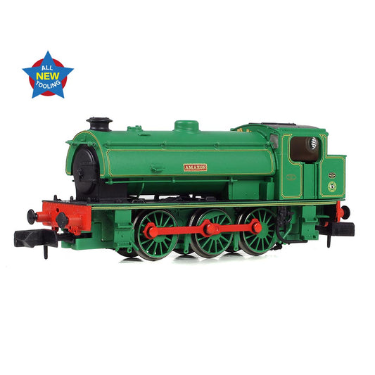 EFE Rail E85504 WD Austerity Saddle Tank 'Amazon' National Coal Board Lined Green N Gauge