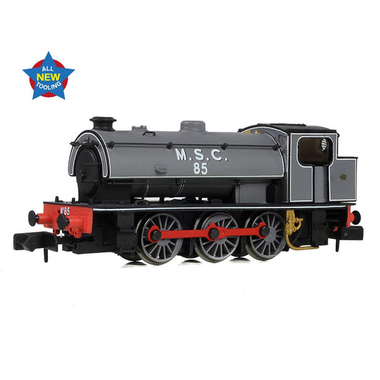 EFE Rail E85508 WD Austerity Saddle Tank 85 M.S.C. (Manchester Ship Canal) Lined Grey N Gauge