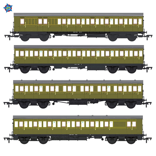 EFE Rail E86021 LBSCR 54ft 'Isle of Wight' 4-Coach Pack SR Maunsell Green OO