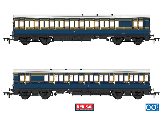 EFE Rail E86035 54ft non-Corridor Brake Third S&DJR Lined Blue OO Gauge