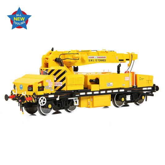 EFE Rail E87048 Plasser 12T YOB Diesel-Hydraulic Crane DRP81513 Dep Yellow