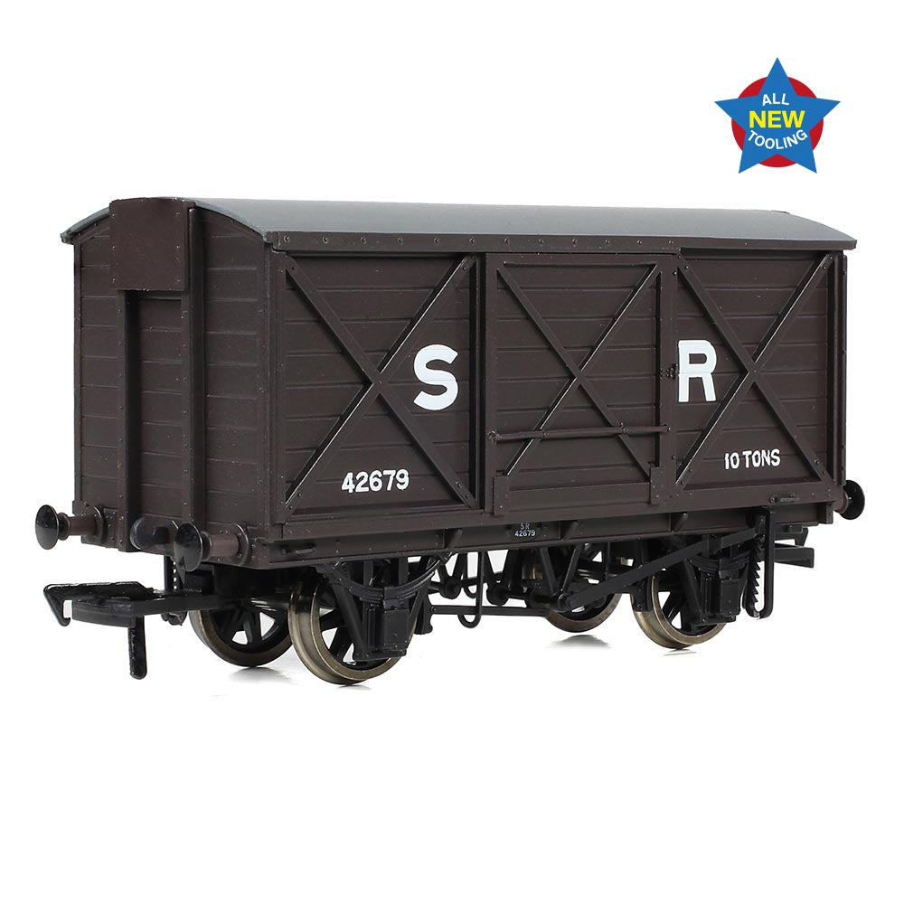 EFE Rail E87053 LSWR 10T Ventilated Van SR Brown (Early) OO Gauge