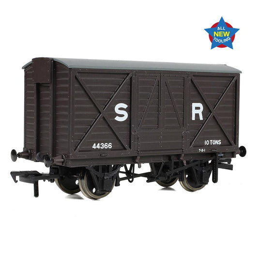 EFE Rail E87056 LSWR 10T Ventilated Van SR Brown (Early) OO Gauge