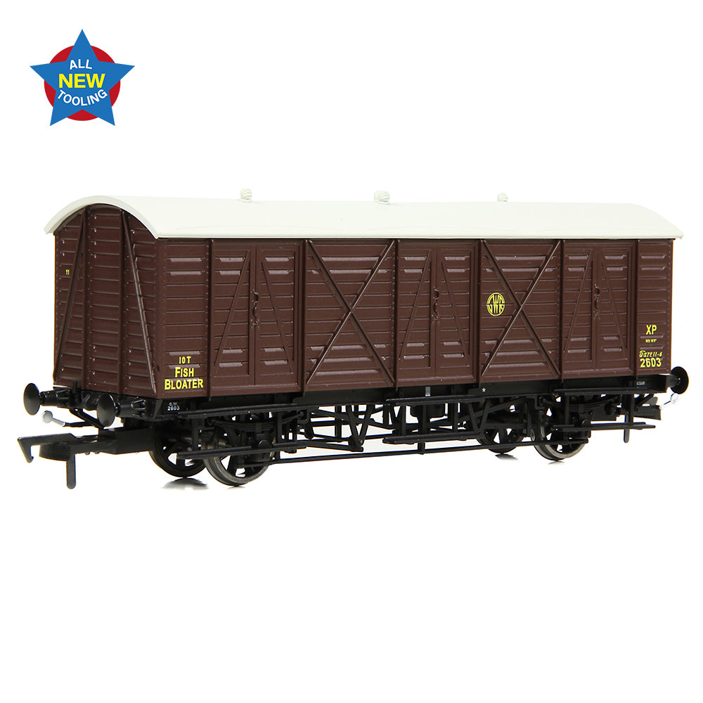 EFE Rail E87059 GWR 10T 'Bloater' Fish Van GWR Brown (Shirtbutton)