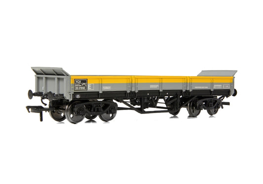 EFE Rail E87120 BR YCV 'Turbot' Bogie Ballast Wagon BR Engineers Grey & Yellow