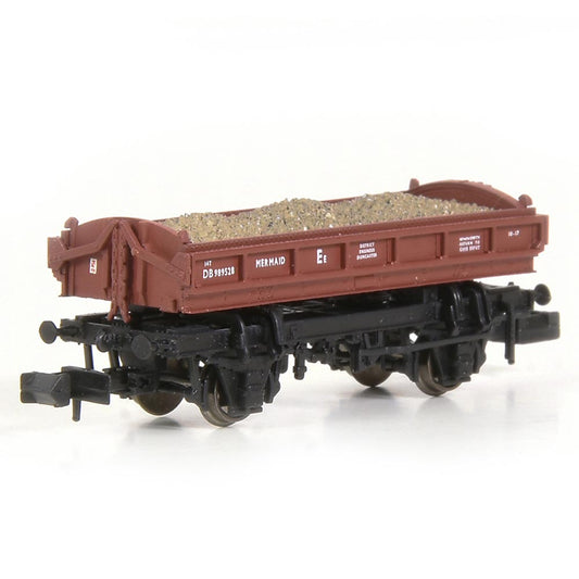 EFE E87539 N Gauge 14T 'Mermaid' Side Tipping Ballast Wagon BR Departmental Gulf Red