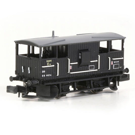 EFE E87541 N Gauge BR 20T 'Shark' Ballast Plough Brake Van BR Departmental Black