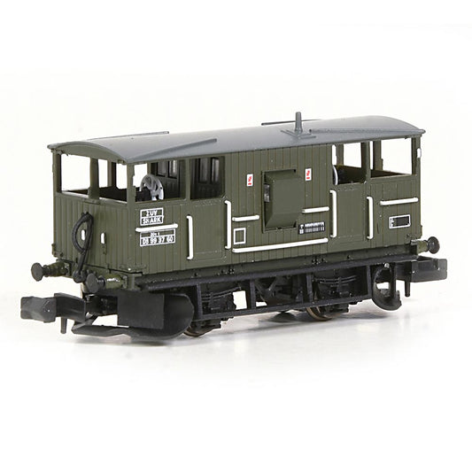 EFE E87543 N Gauge BR 20T 'Shark' Ballast Plough Brake Van BR Departmental Olive Green
