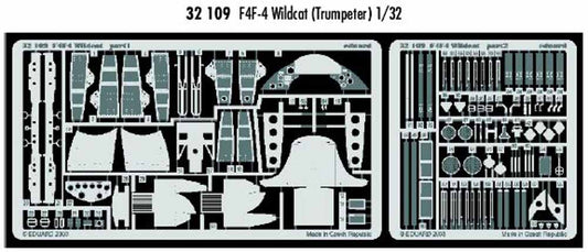 Eduard 32109 Etched Aircraft Detailling Set 1:32 Grumman F4F-4 Wildcat