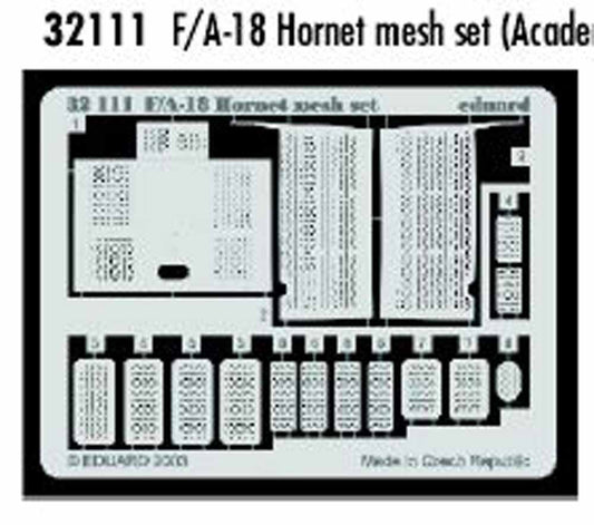 Eduard 32111 Etched Aircraft Detailling Set 1:32 McDonnell-Douglas F/A-18C Horne