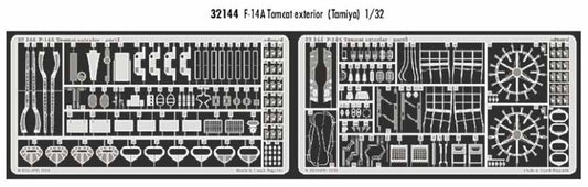 Eduard 32144 Etched Aircraft Detailling Set 1:32 Grumman F-14A Tomcat exterior