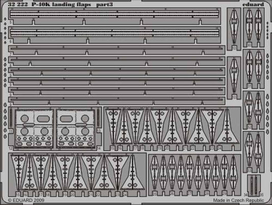 Eduard 32222 Etched Aircraft Detailling Set 1:32 Curtiss P-40K Warhawk landing f