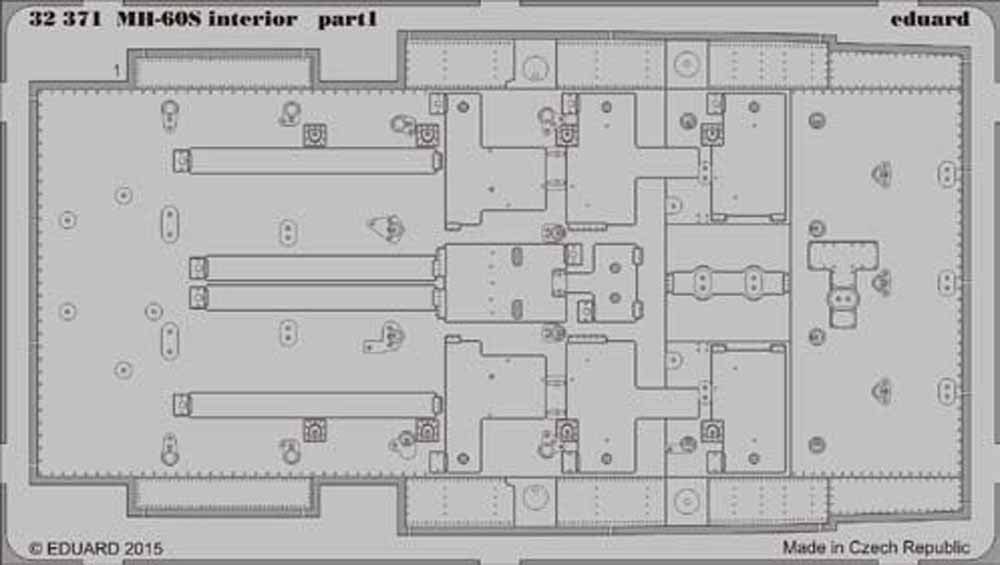 Eduard 32371 Etched Aircraft Detailling Set 1:35 Sikorsky MH-60S interior