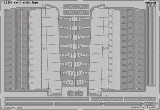 Eduard 32394 Etched Aircraft Detailling Set 1:32 Yakovlev Yak-3 landing flaps