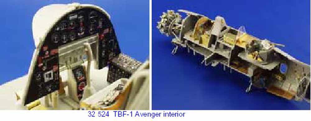 Eduard 32524 Etched Aircraft Detailling Set 1:32 Grumman TBF-1 Avenger interior