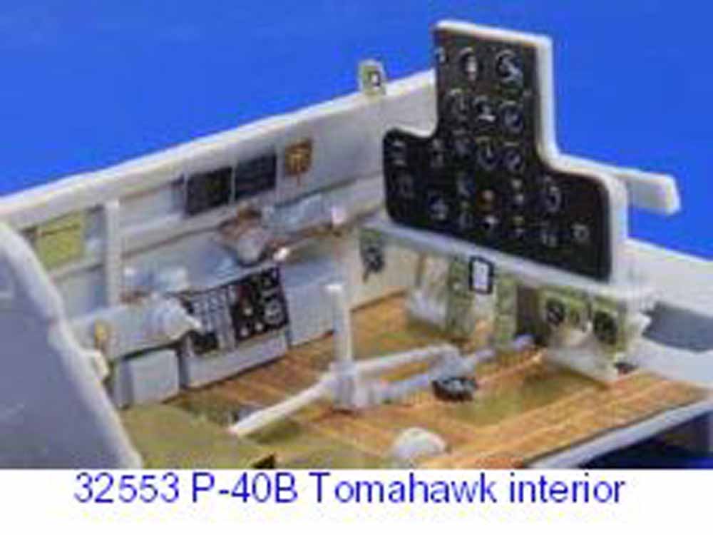 Eduard 32553 Etched Aircraft Detailling Set 1:32 Curtiss P-40B Tomahawk interior