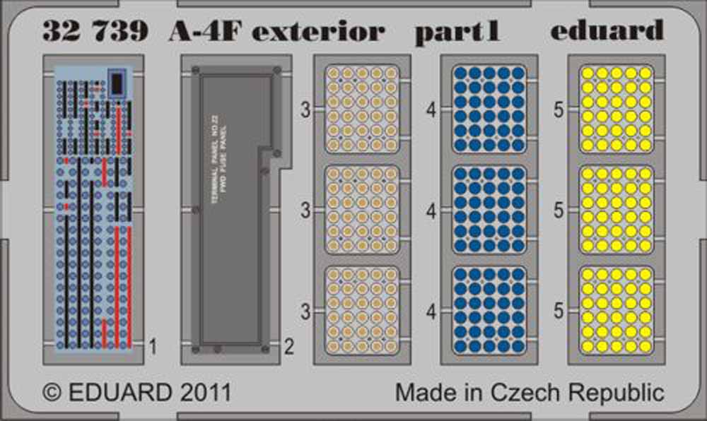 Eduard 32739 Etched Aircraft Detailling Set 1:32 Douglas A-4F Skyhawk exterior
