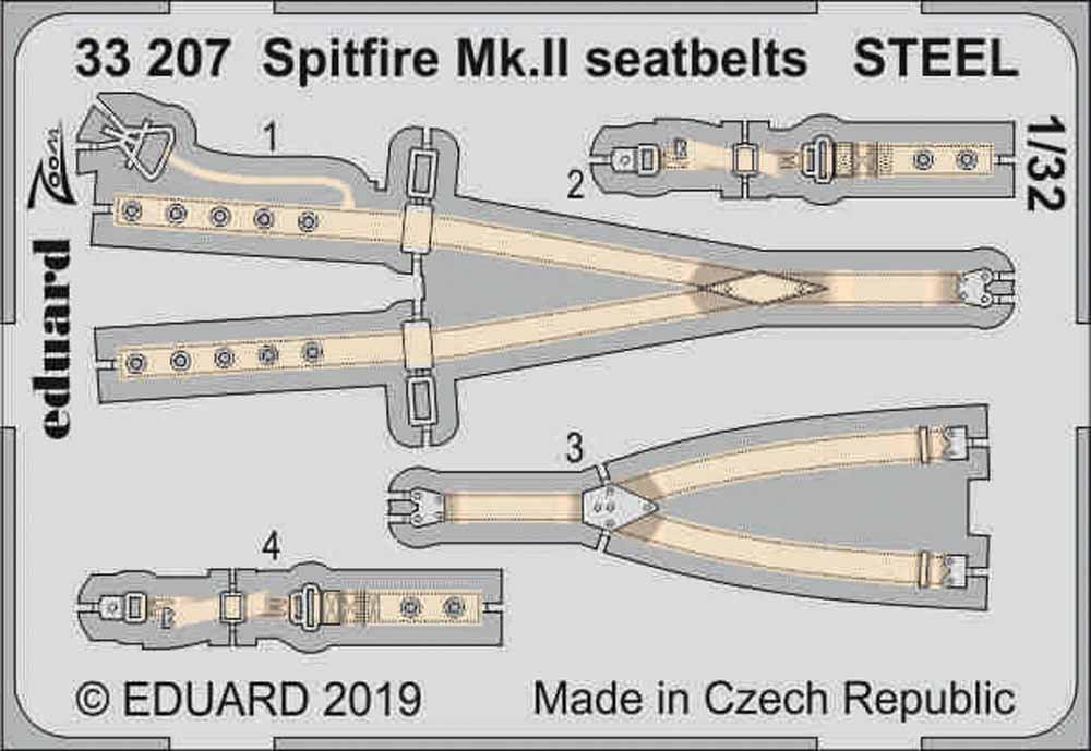 Eduard 33207 Etched Aircraft Detailling Set 1:32 Supermarine Spitfire Mk.IIa sea