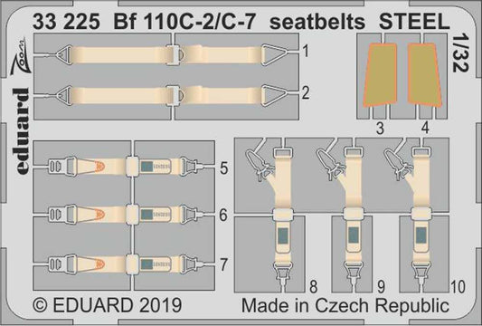 Eduard 33225 Etched Aircraft Detailling Set 1:32 Messerschmitt Bf-110C-2/C-7 sea