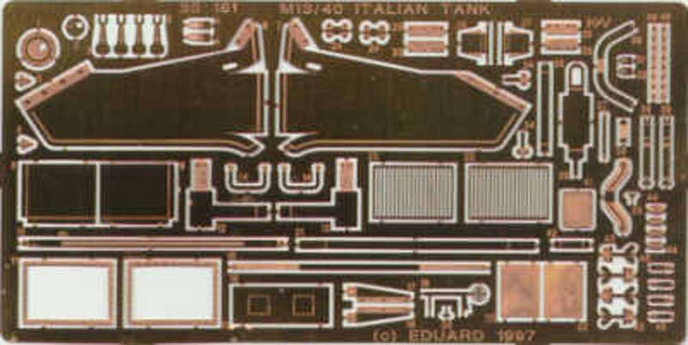 Eduard 35161 1:35 Etched Detailing Set for Tamiya Kits Carro Armato M13/40 Itali