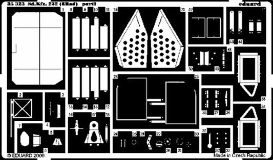 Eduard 35323 1:35 Etched Detailing Set for Tamiya Kits German Sd.Kfz.232 8 Rad d