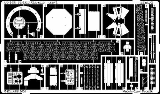 Eduard 35333 1:35 Etched Detailing Set for Tamiya Kits M1A1 Abrams