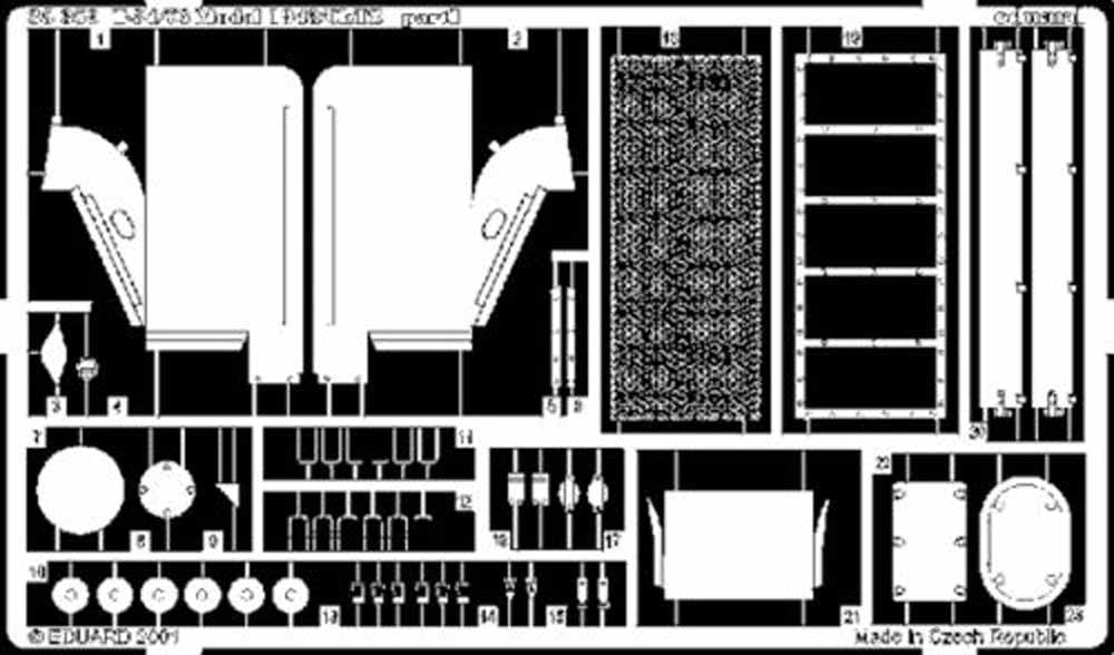 Eduard 35359 1:35 Etched Detailing Set for Tamiya Kits Soviet T-34/76 model 1943