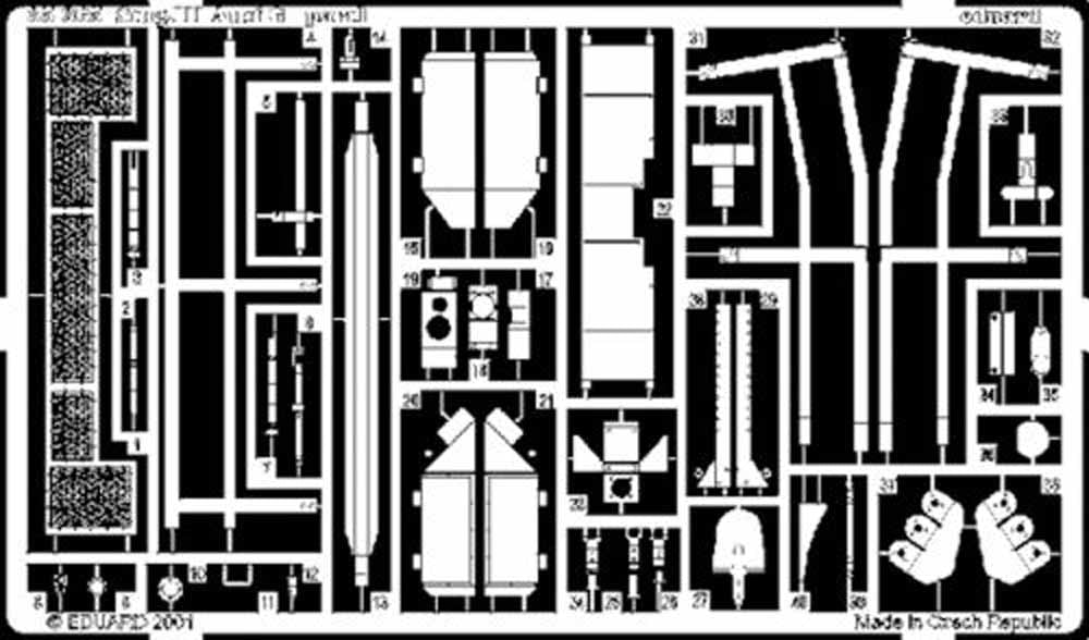 Eduard 35365 1:35 Etched Detailing Set for Tamiya Kits Sturmgeschutz/StuG.III Au