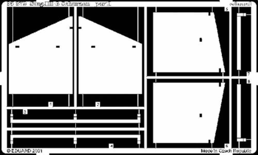 Eduard 35372 1:35 Etched Detailing Set for Tamiya Kits Sturmgeschutz/StuG.III Au