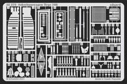 Eduard 35378 1:35 Etched Detailing Set for Tamiya Kits Schwimmwagen