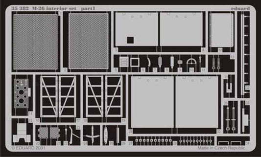 Eduard 35382 1:35 Etched Detailing Set for Tamiya Kits M26 interior Armoured Tan