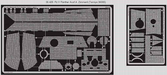 Eduard 35425 1:35 Etched Detailing Set for Tamiya Kit Zimmerit Pz.Kpfw.V Panther