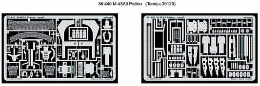 Eduard 35440 1:35 Etched Detailing Set for Tamiya Kit U.S. M48A3 Patton